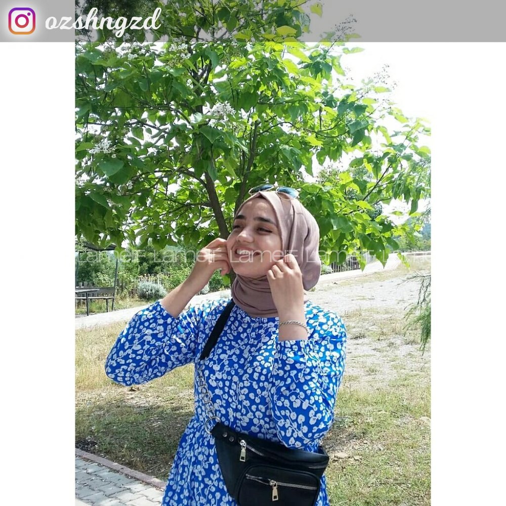 Modalamelif Mavi Yaprak Elbise