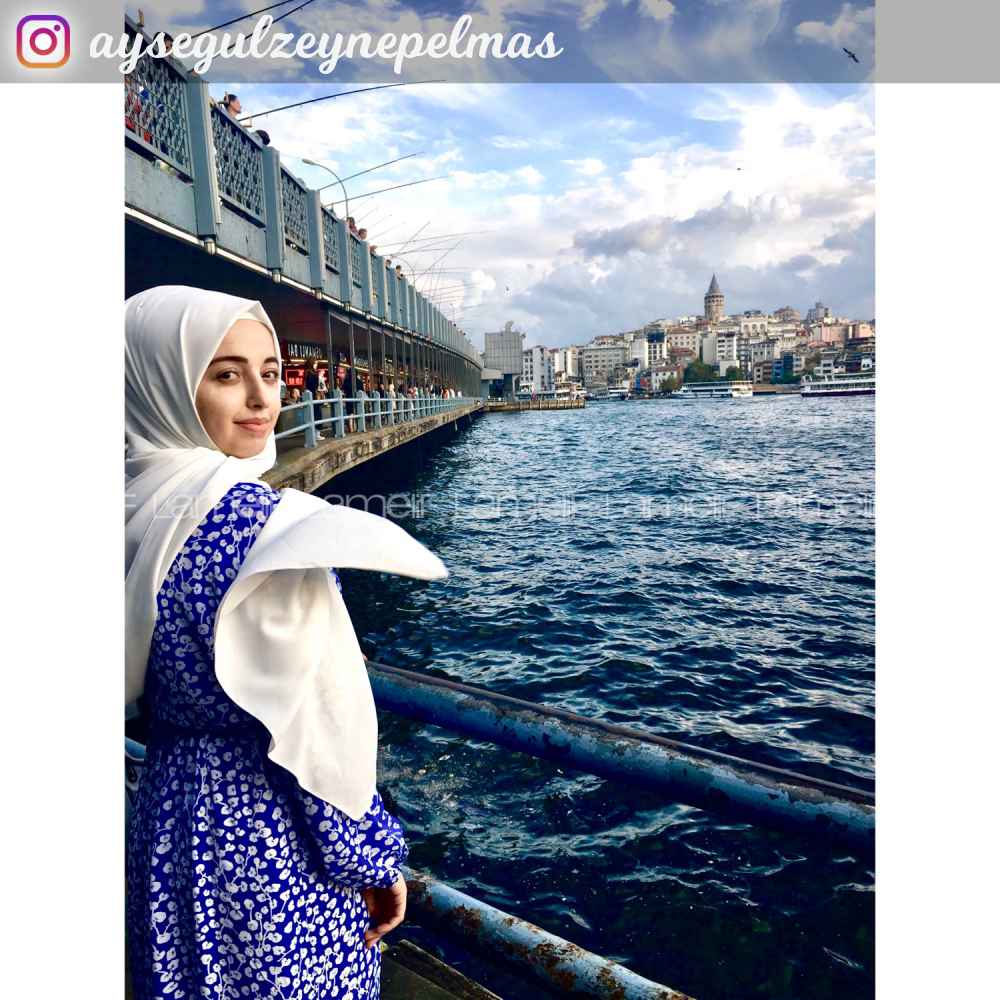 Modalamelif Mavi Yaprak Elbise