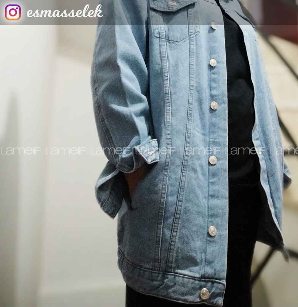 Lamelif Açık Mavi Bf Kot Ceket