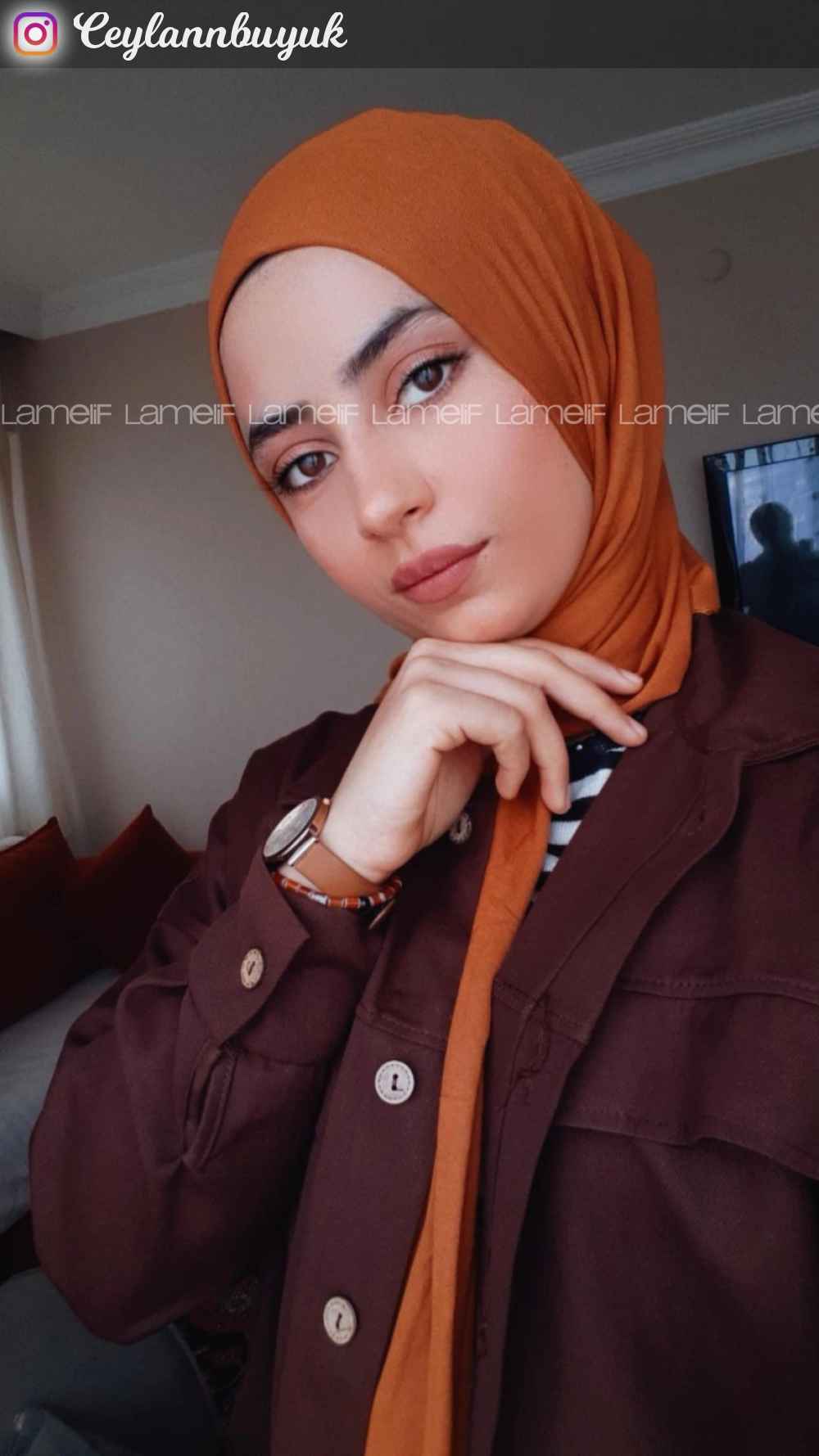 Lamelif Koyu Gold Penye Şal