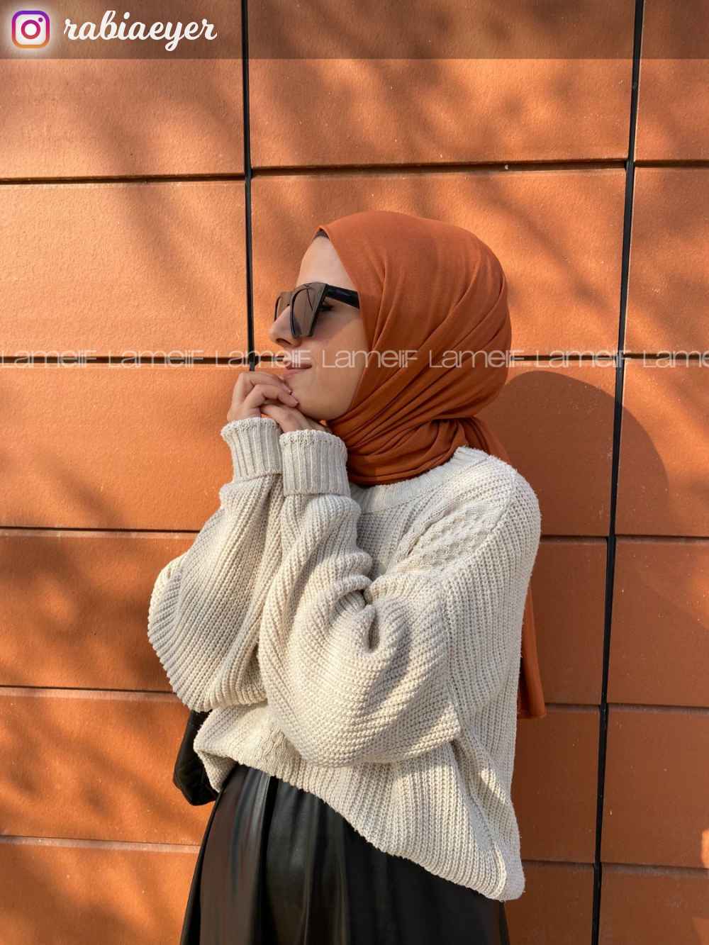 Lamelif Tarçın Penye Şal