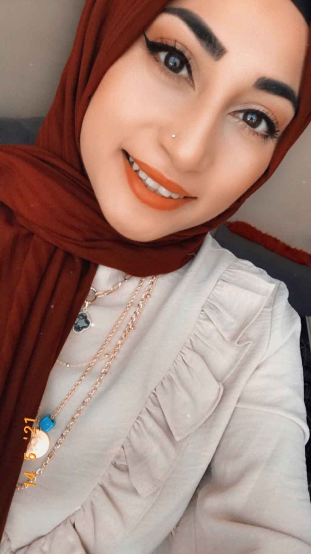 Modalamelif Çizgili Keten Şal Acı Bordo