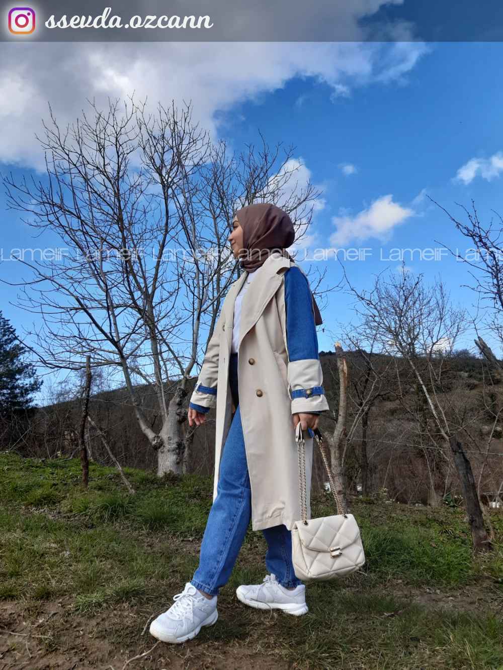 Lamelif Koyu Mavi Mom Jean Pantolon