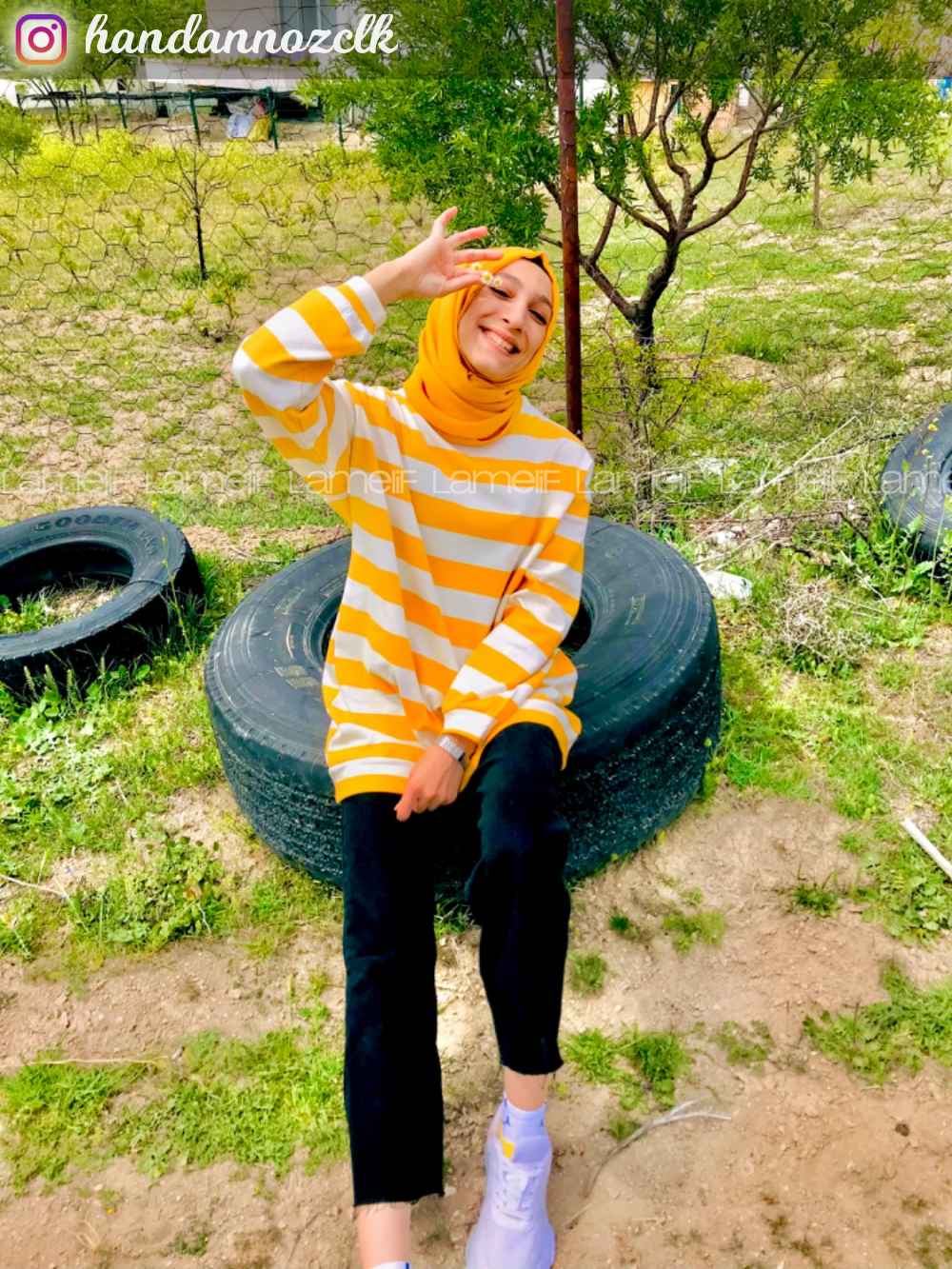 Black Denim Normal Waist Denim Pants