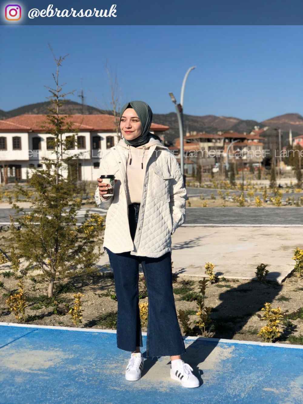 Lamelif Ön Kapak Cepli Mom Jean Koyu Mavi