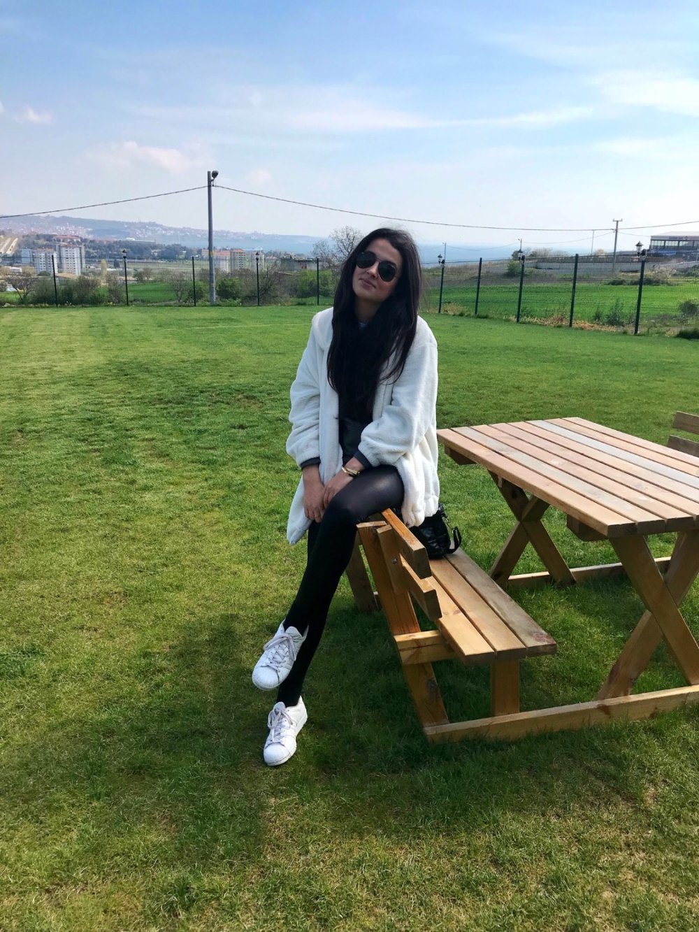 Lamelif Peluş Mont Ekru