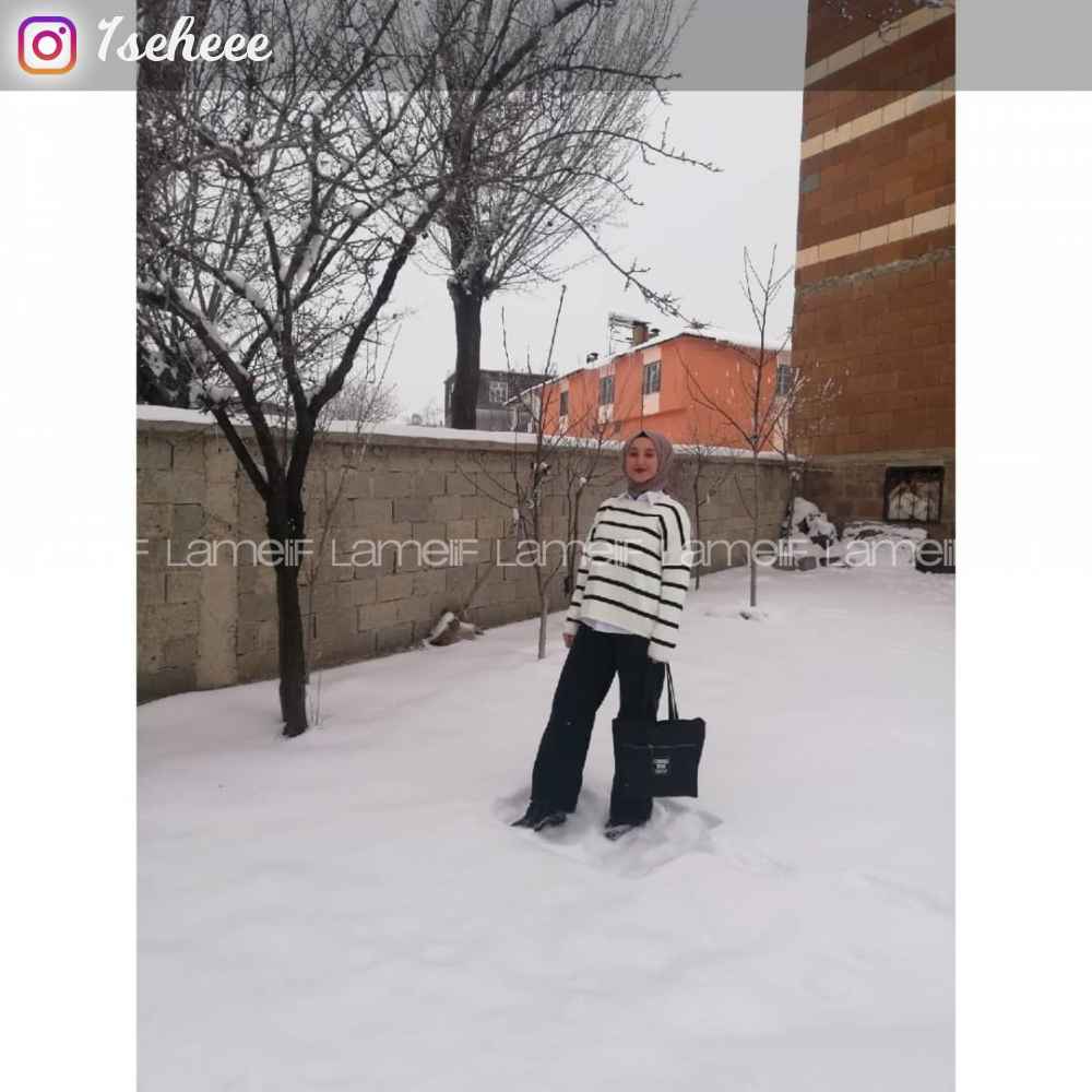 Lamelif Çift Cepli Bol Paça Pantolon Füme