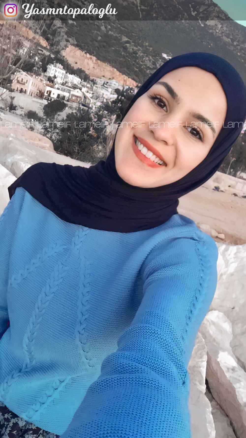 Navy Blue Cotton Fabric Flowering Shawl