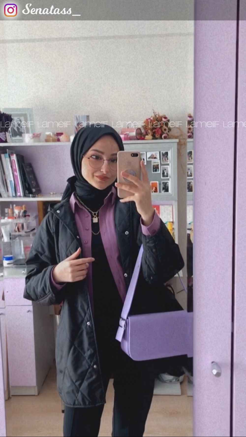 Lamelif Önü Çıtçıt Düğmeli Mont Siyah