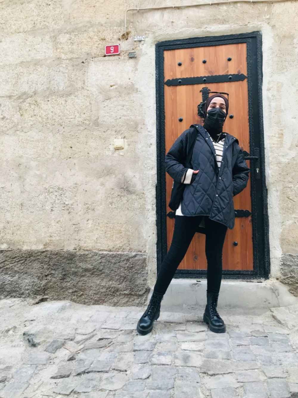 Lamelif Önü Çıtçıt Düğmeli Mont Siyah