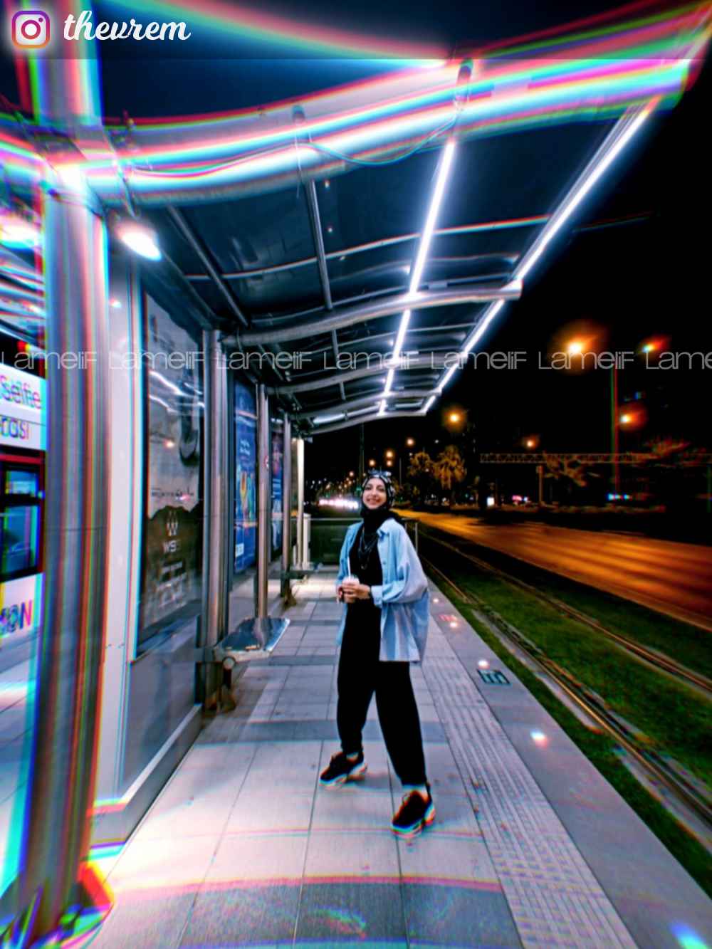 Modalamelif Oversize Ekose Gömlek Açık Mavi