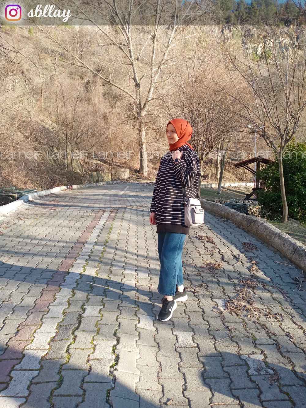 Blue Denim High Waist Denim Pants