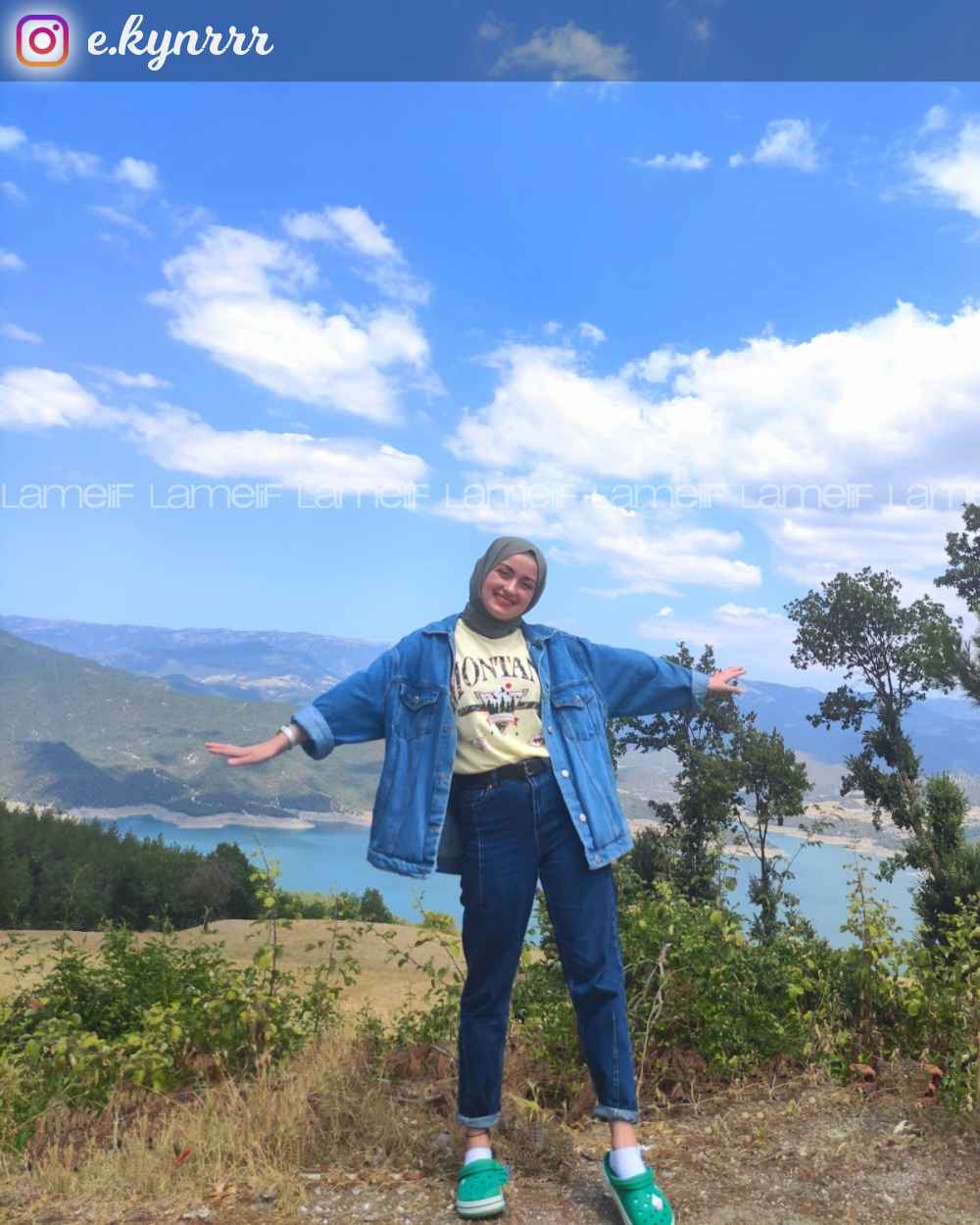 Light Blue Shirt Collar Long Arm Cotton Fabric Denim Jacket