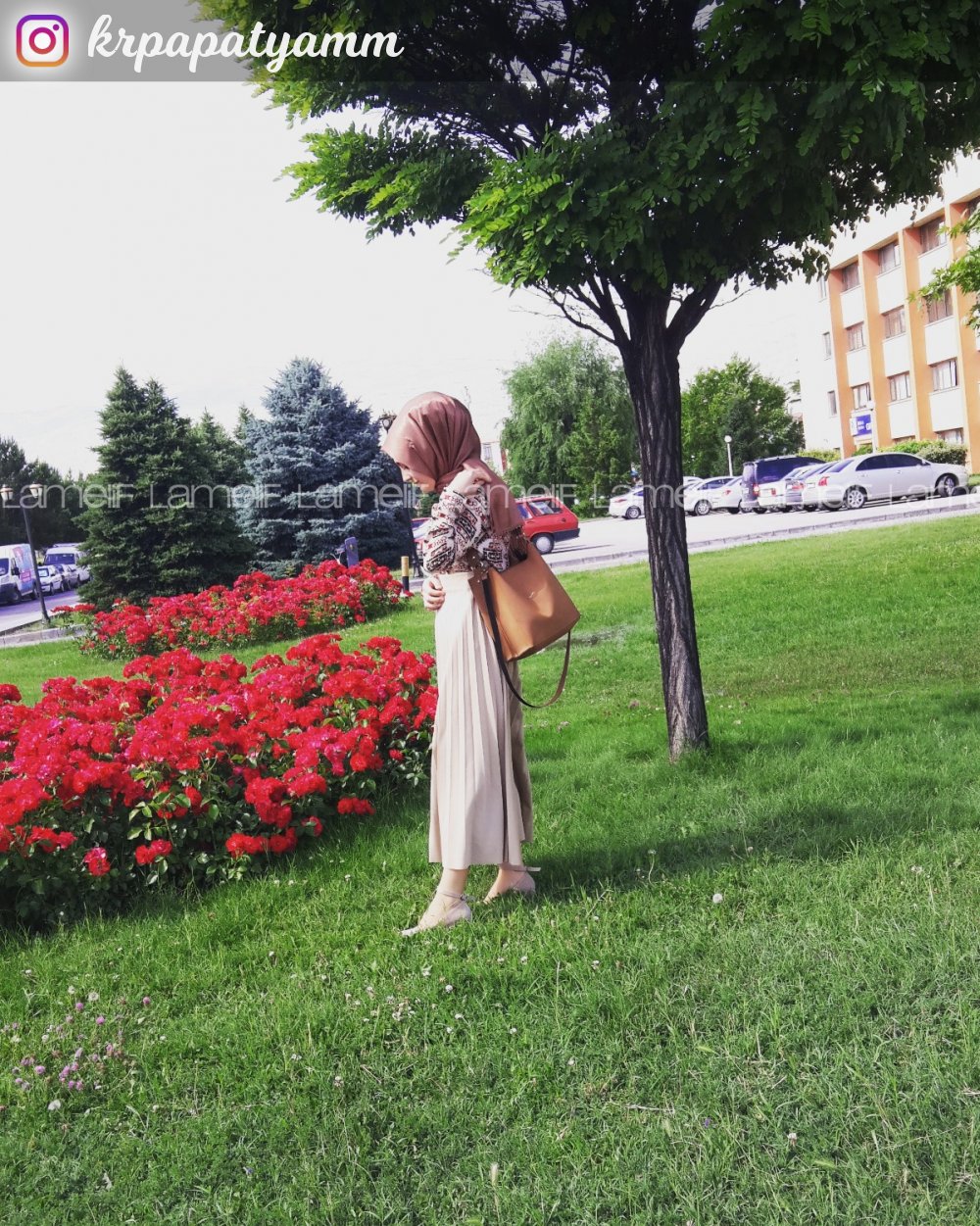 Modalamelif Vizonrengi Geometrik Gömlek