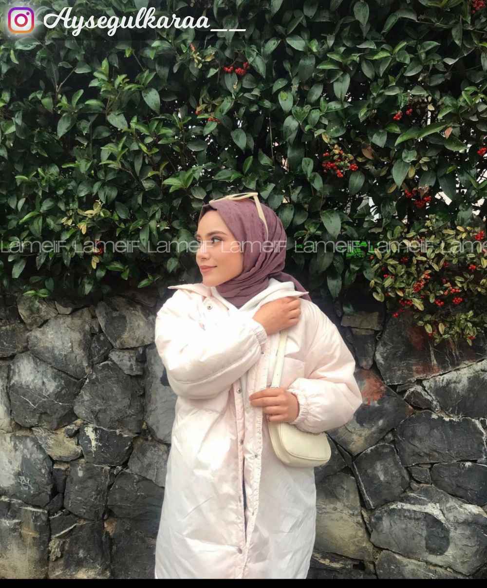 Lamelif Keten Şal Gül Kurusu