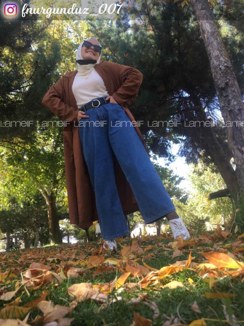 Lamelif Midi Boy Bol Paça Pantolon Açık Mavi