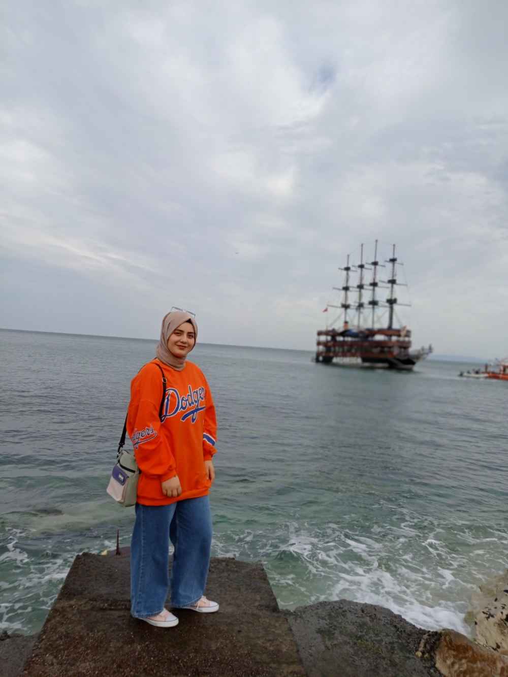 Lamelif Midi Boy Bol Paça Pantolon Açık Mavi