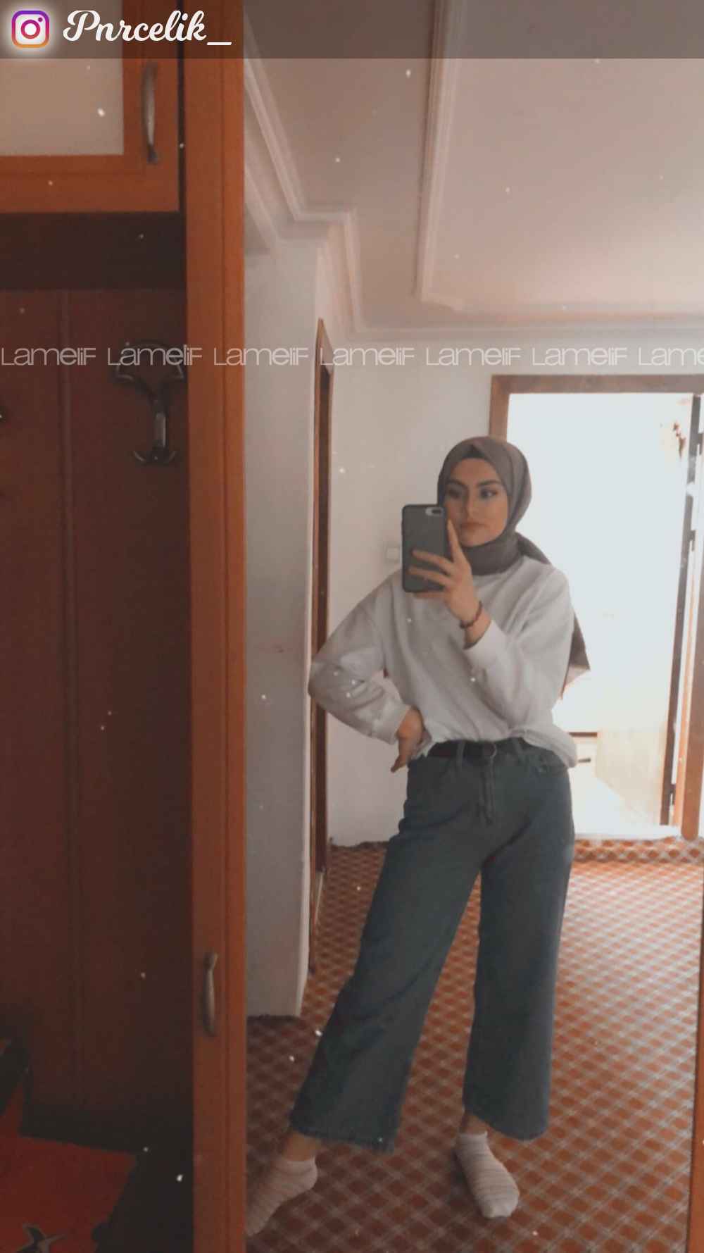 Lamelif Midi Boy Bol Paça Pantolon Açık Mavi