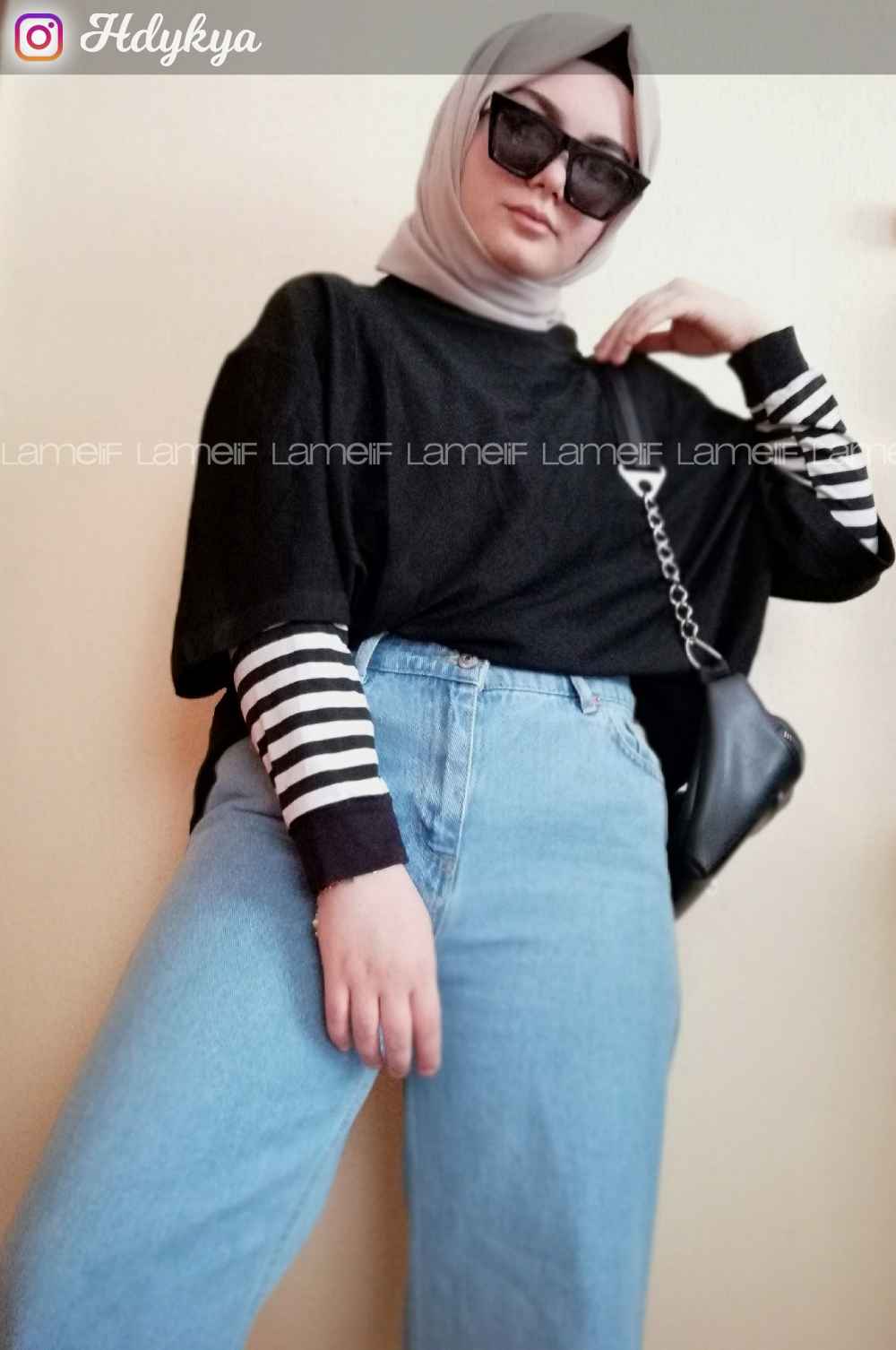 Lamelif Midi Boy Bol Paça Pantolon Açık Mavi