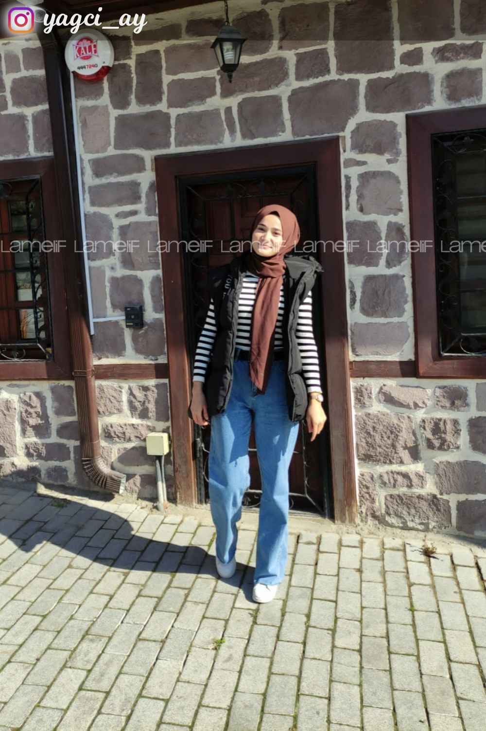 Lamelif Kapşonlu Şişme Yelek Siyah