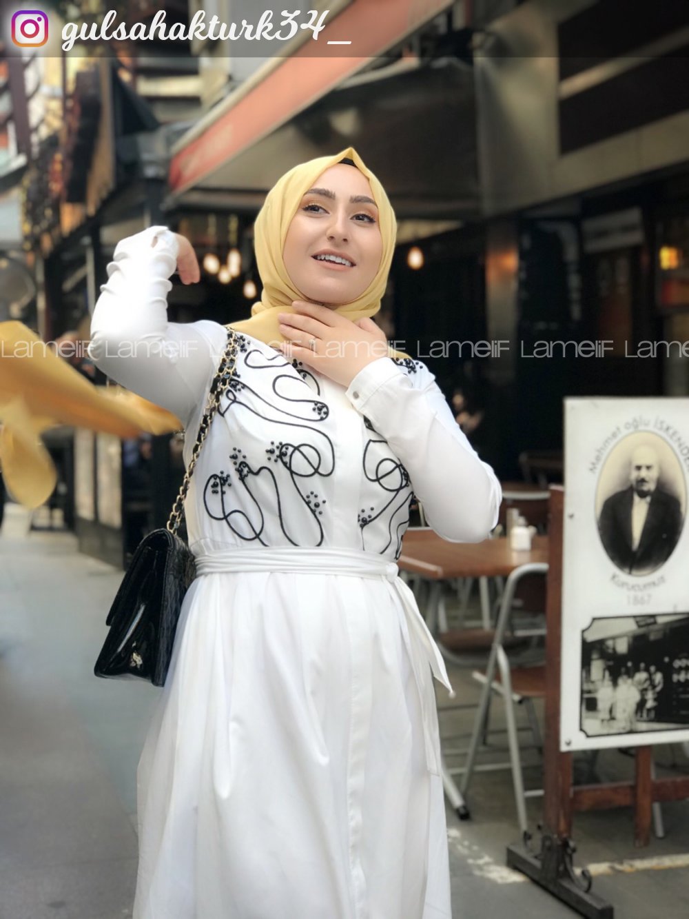 Modalamelif Krep Şal Hardal