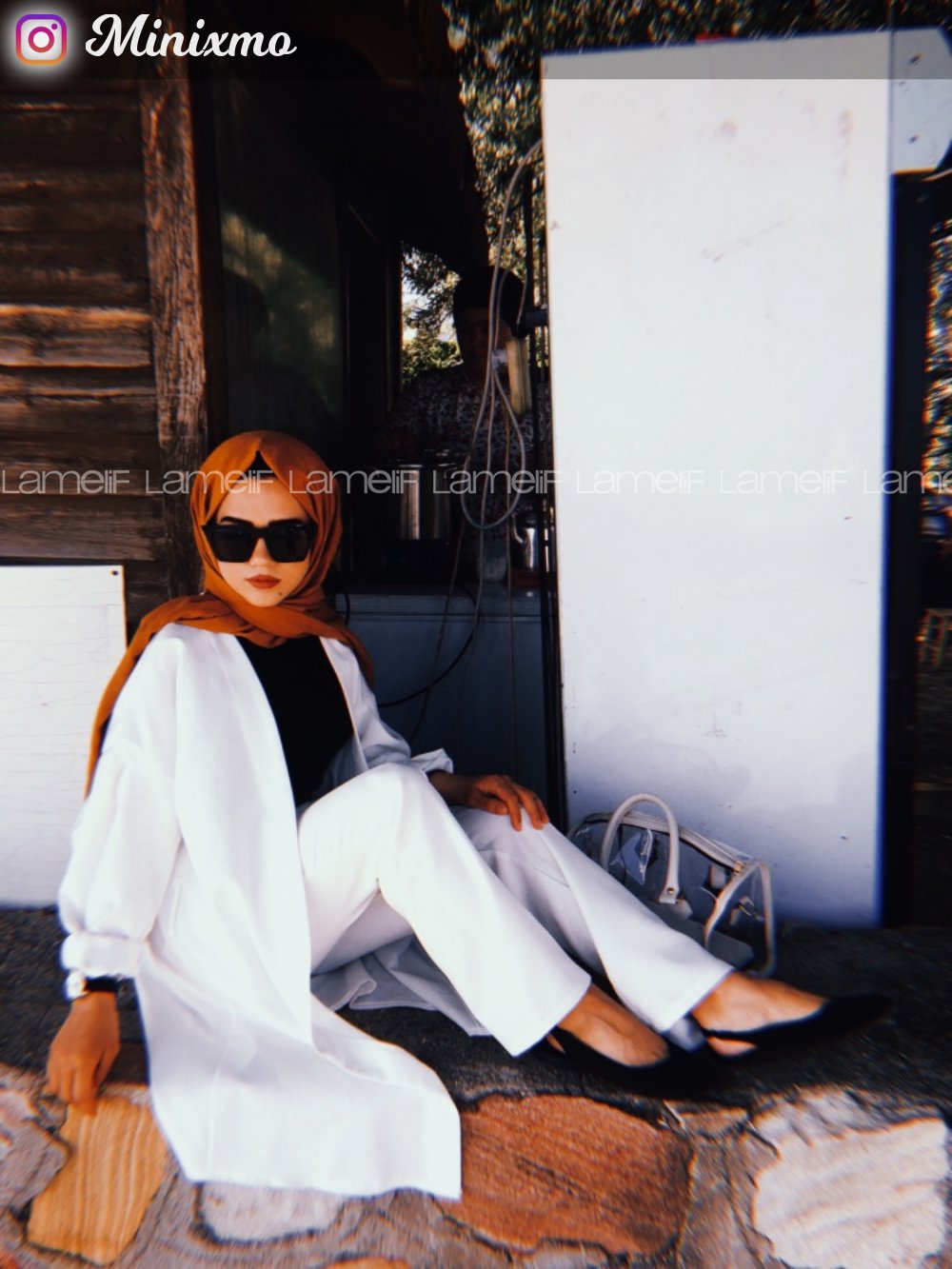 Modalamelif Pudra Keten Pamuk Şal