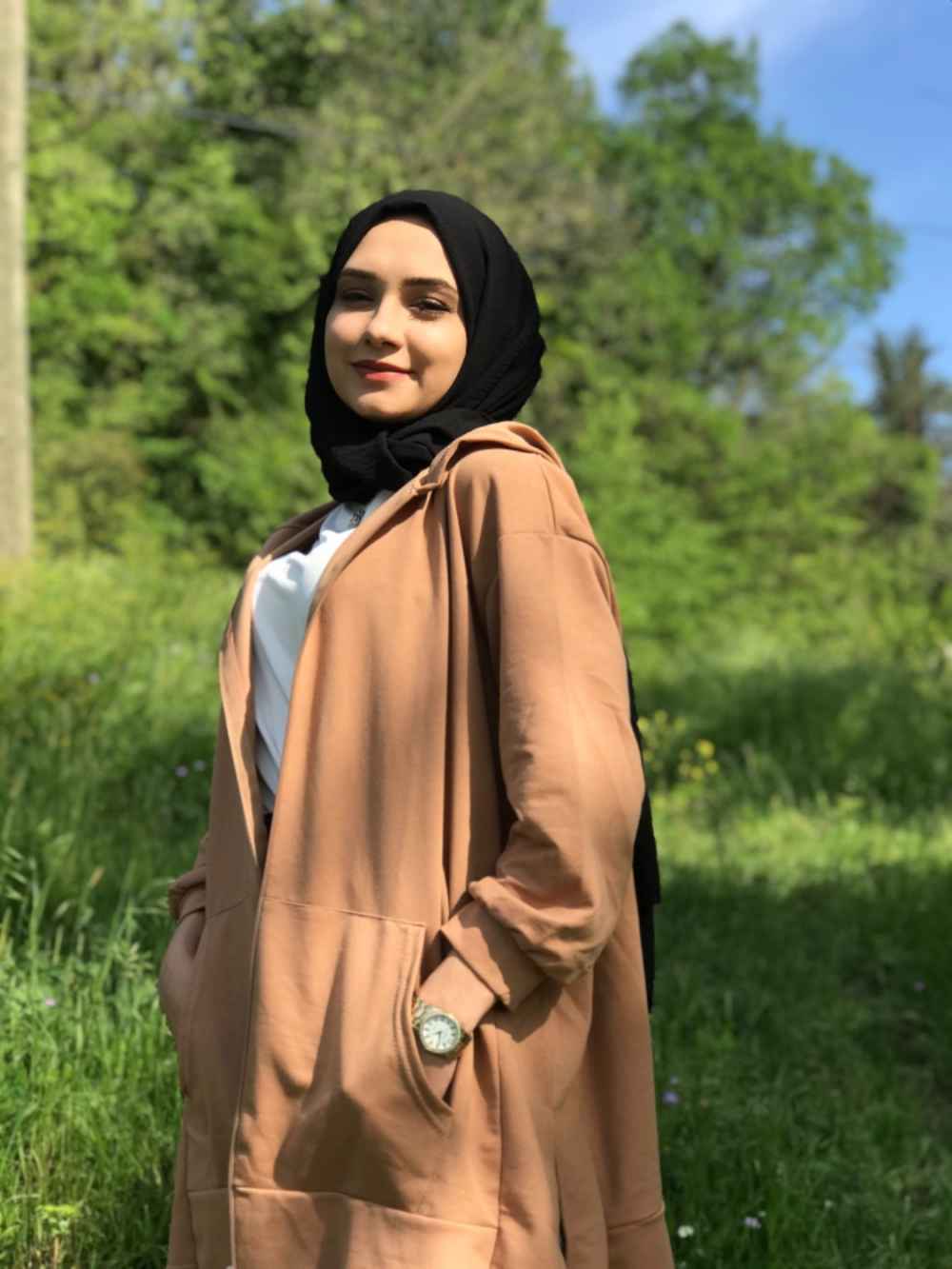 Camel V Neck Long Arm Knitwear Cardigan