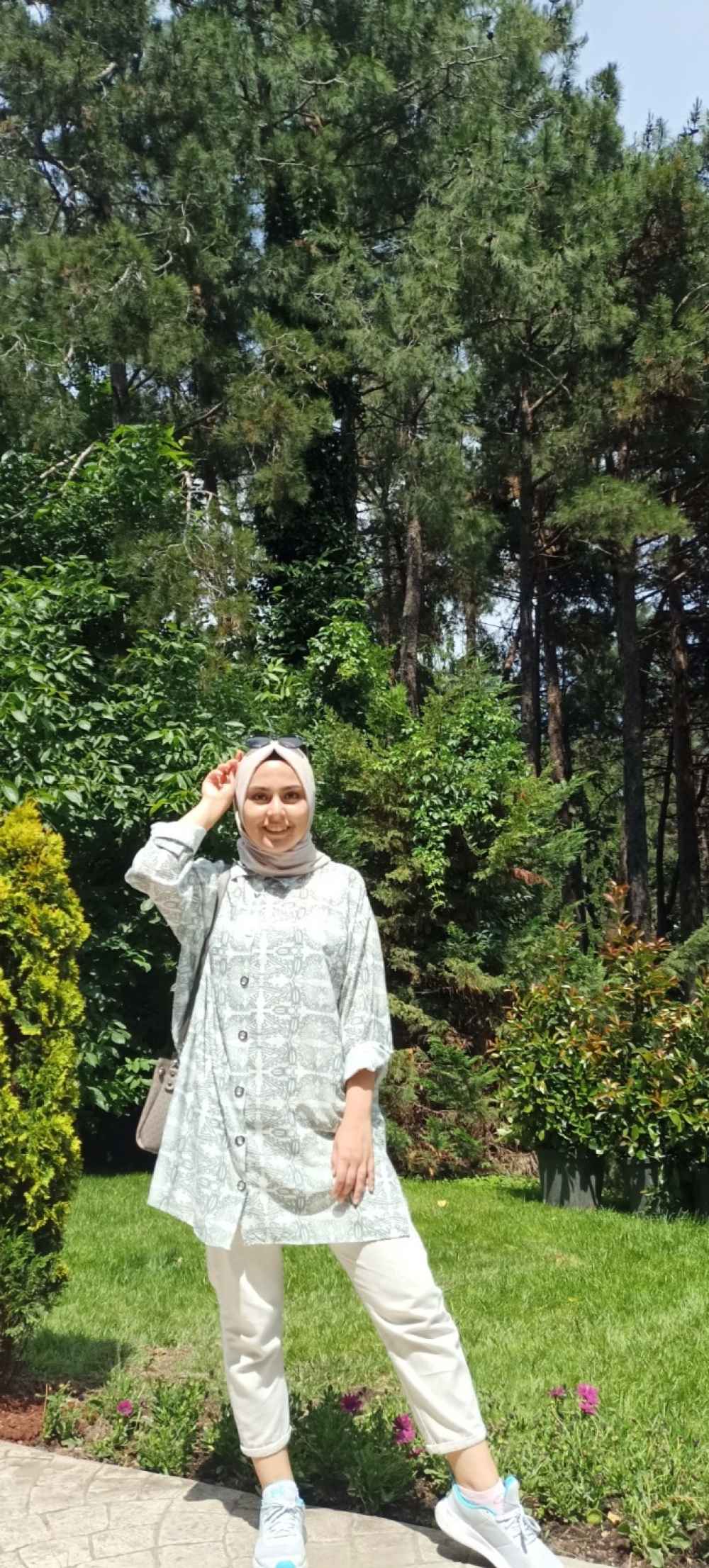 Modalamelif Kilim Desen Dijital Baskı Gömlek Çağla