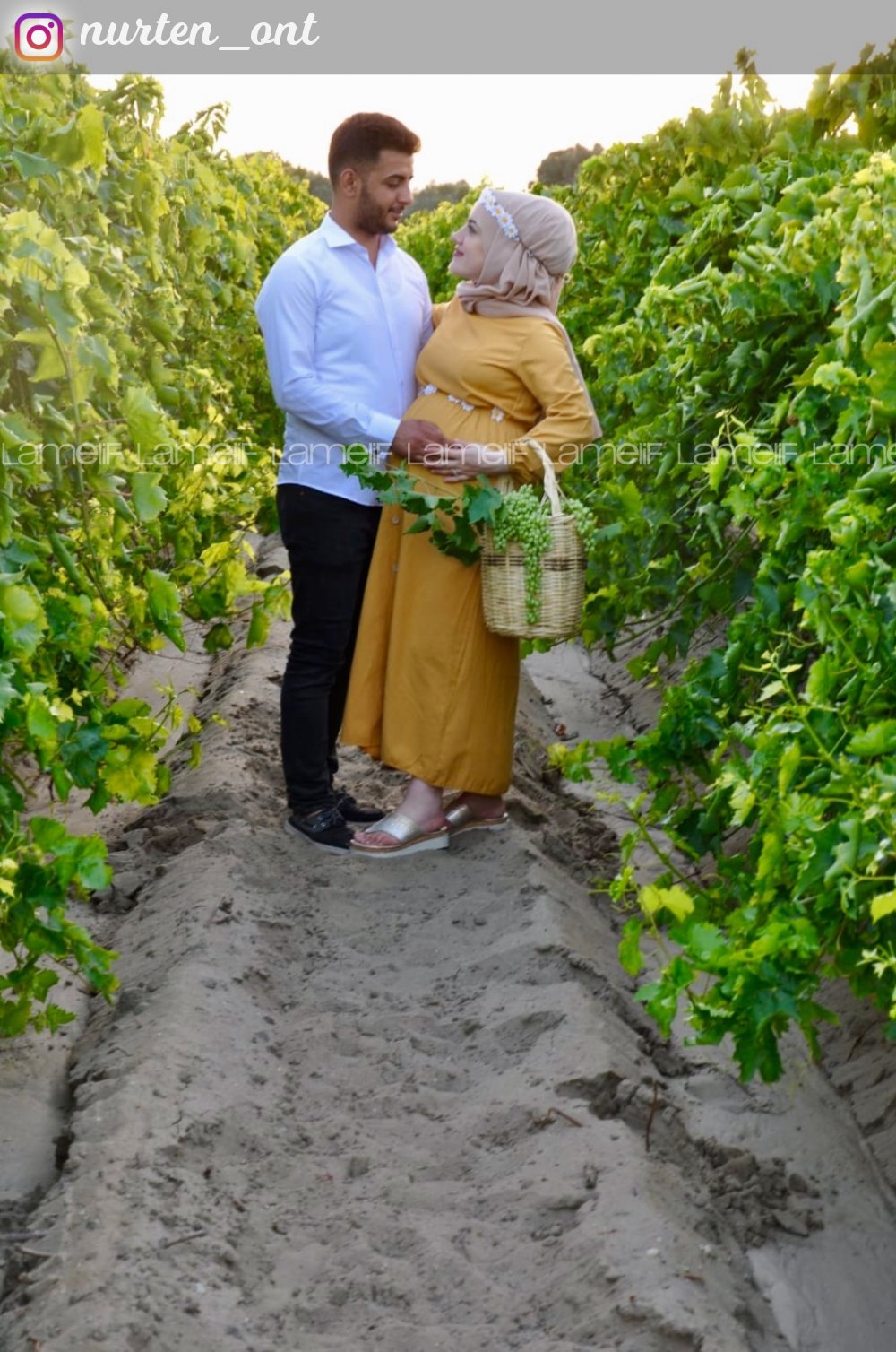 Modalamelif Bel Büzmeli Keten Elbise Lime