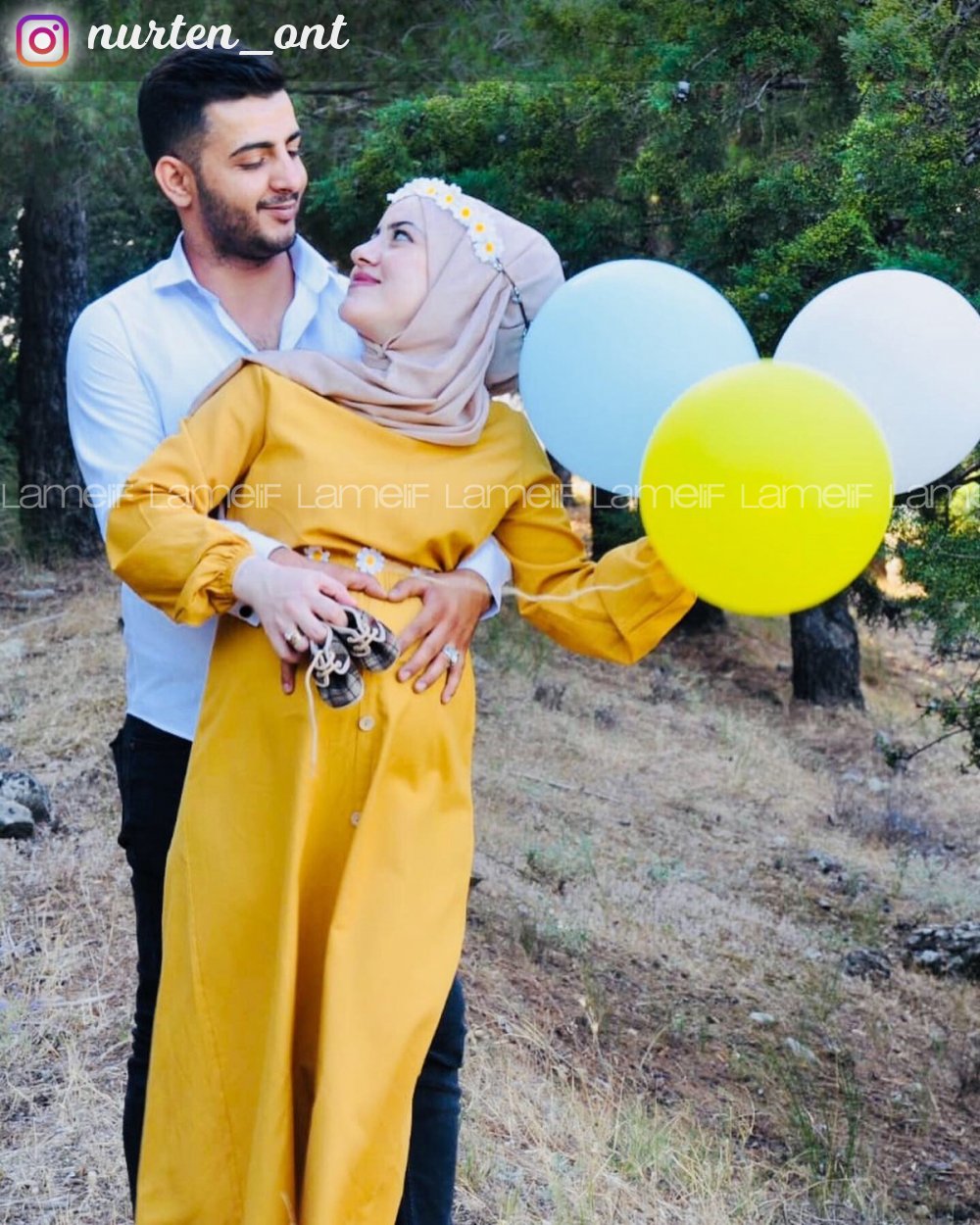 Modalamelif Bel Büzmeli Keten Elbise Lime