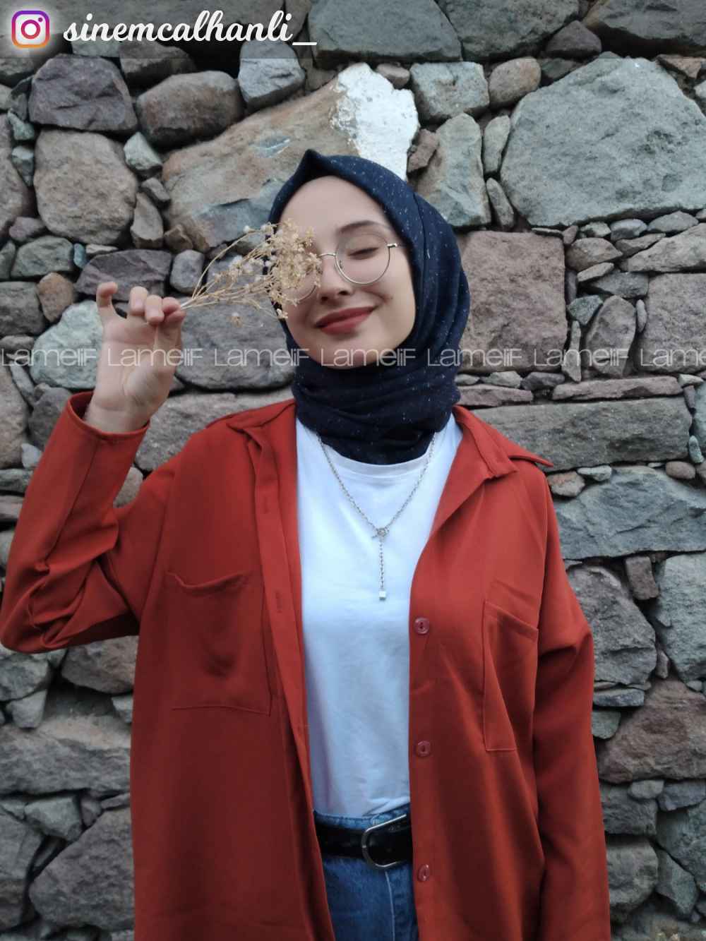 Modalamelif Koyu Kiremit İki Cep Gömlek