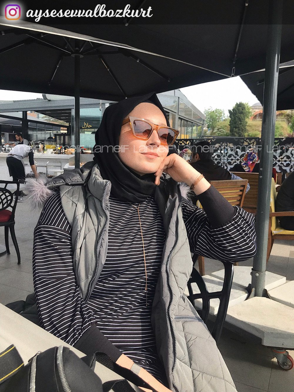 Modalamelif Siyah Ağırlıklı Balon Kol Sweat