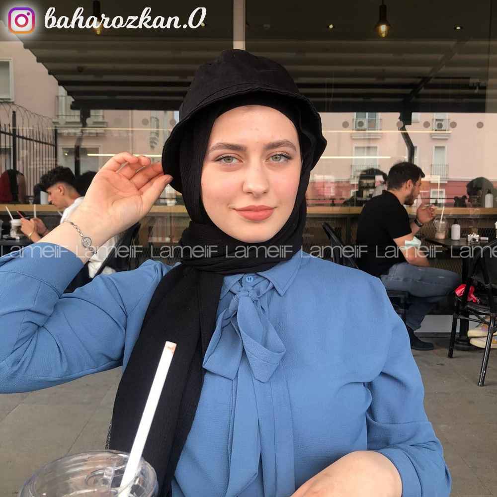 Modalamelif Önü Gizli Düğmeli Fırfırlı Tunik İndigo