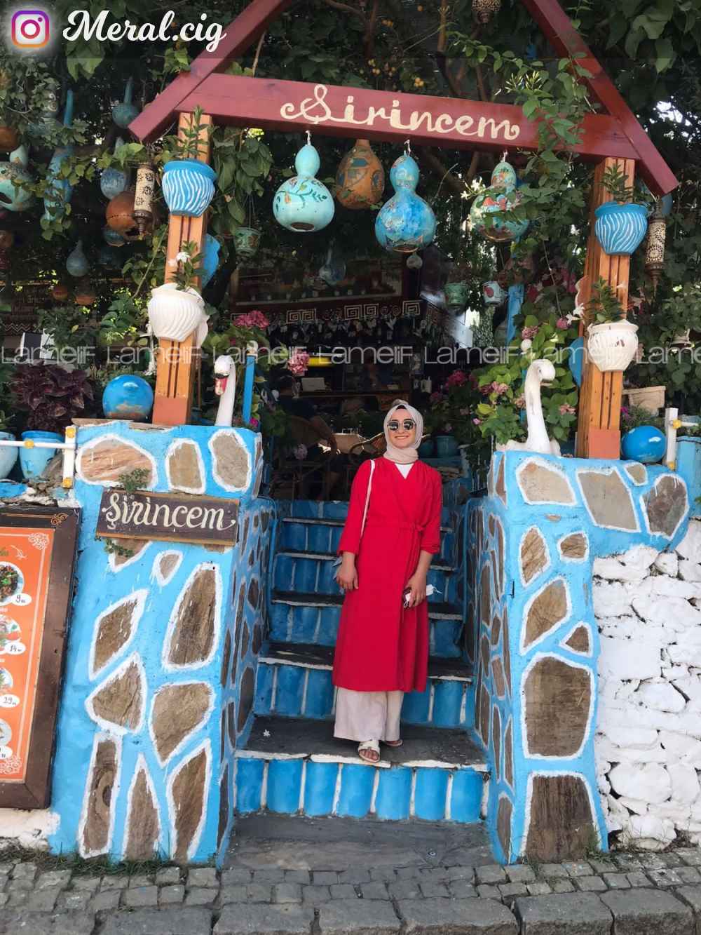 Modalamelif Yan Belden Bağlamalı  Trenç Kırmızı