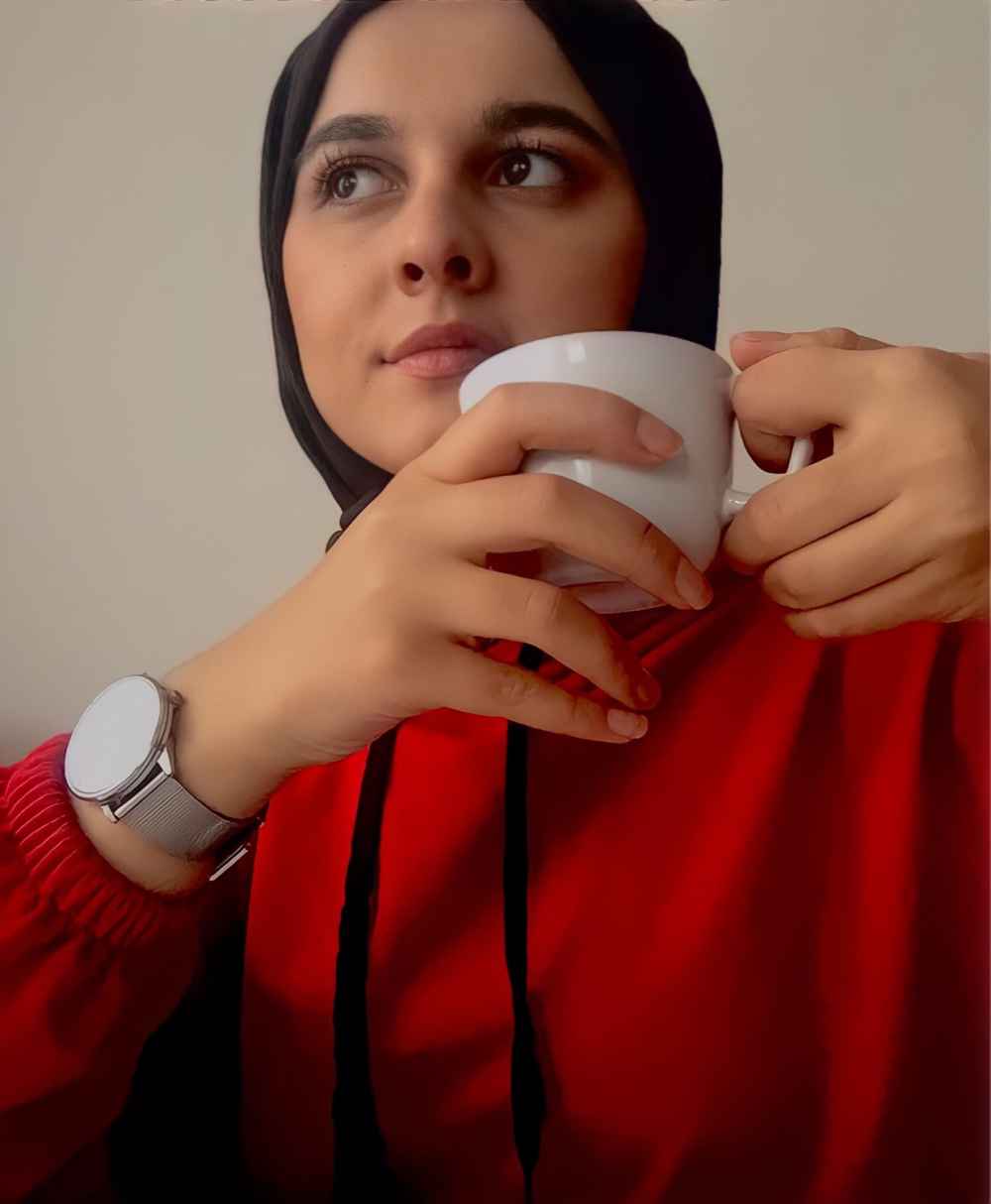 Lamelif  Karpuz Kol Sweatshirt Kırmızı