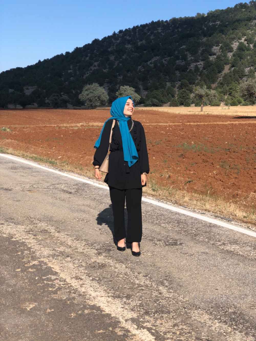 Modalamelif  Önü Fırfırlı İkili Takım Siyah