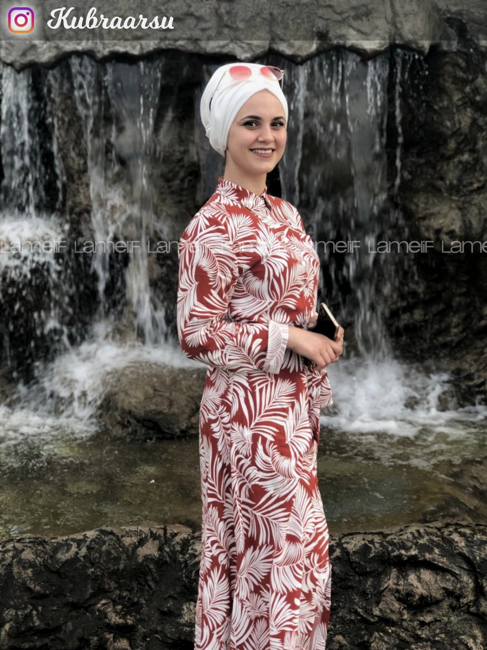 Modalamelif Tropik Elbise Kiremit