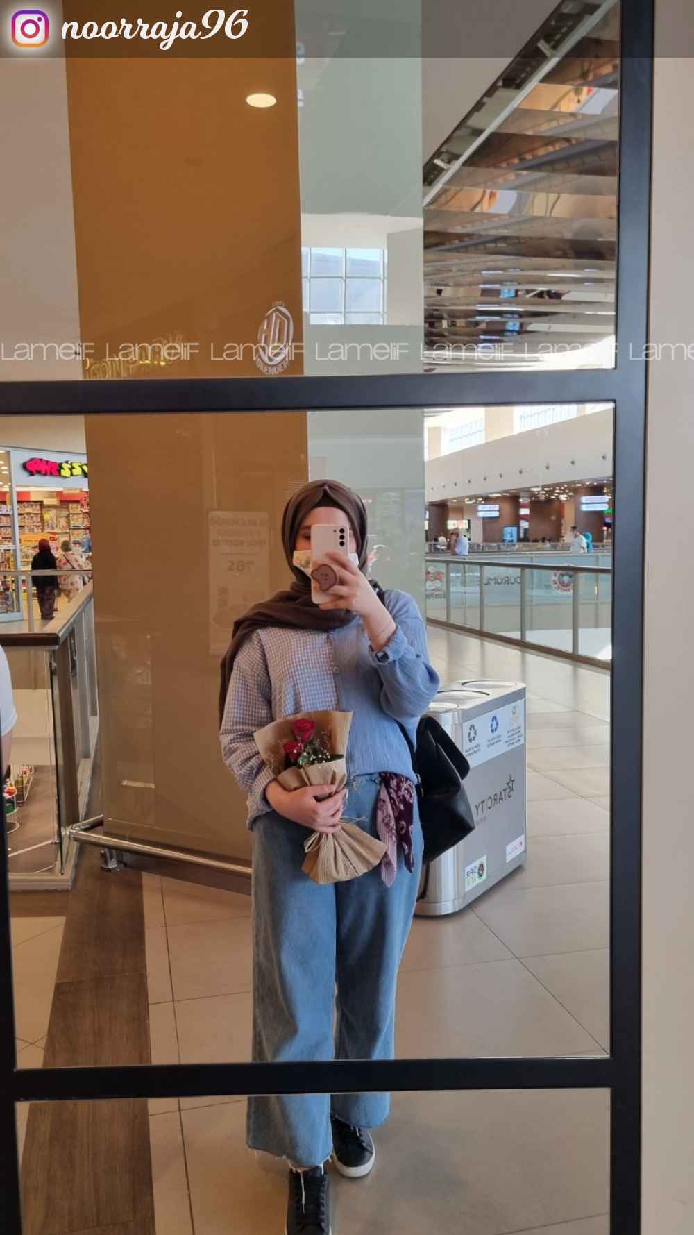 Lamelif Kesik Paça Midi Boy Pantolon Açık Mavi