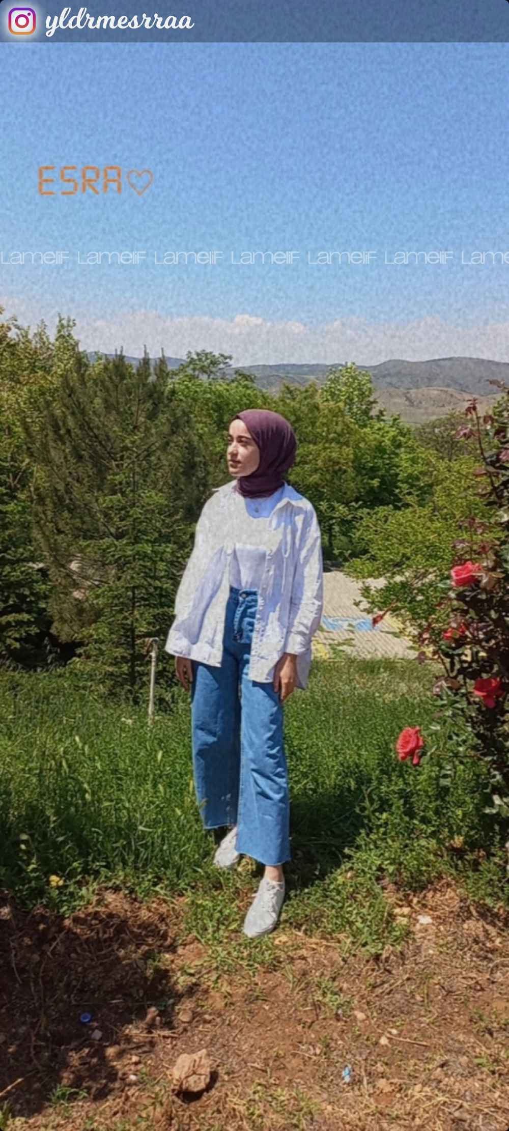 Lamelif Kesik Paça Midi Boy Pantolon Açık Mavi