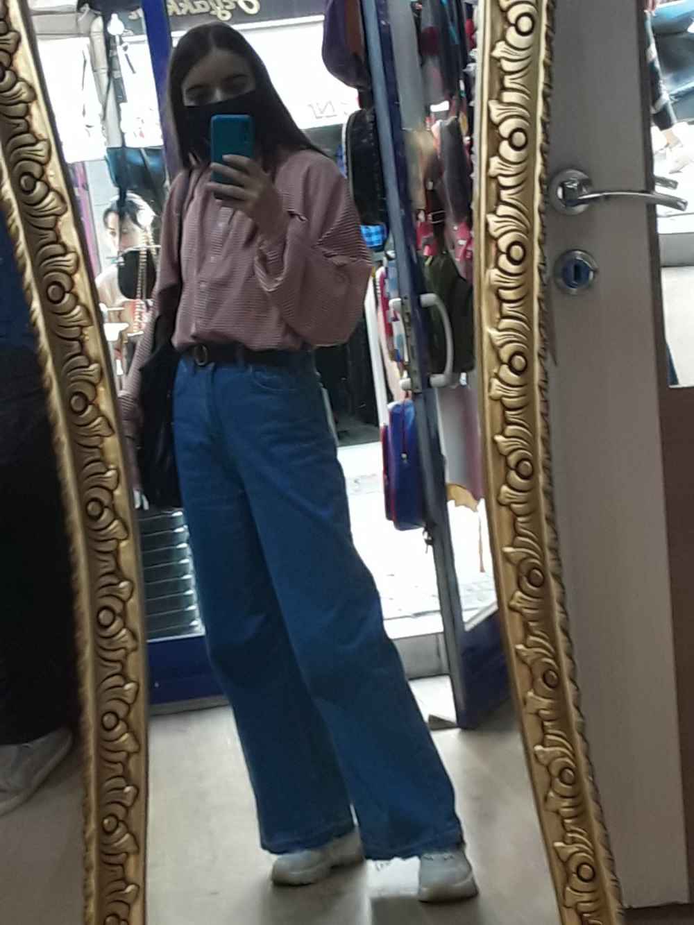 Lamelif Kesik Paça Midi Boy Pantolon Koyu Mavi