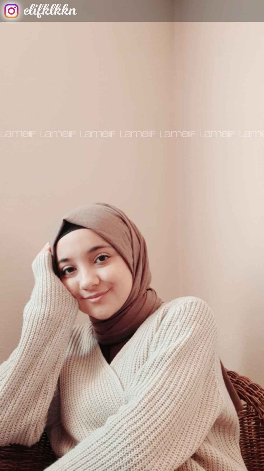 Lamelif Keten Şal Sütlü Kahve