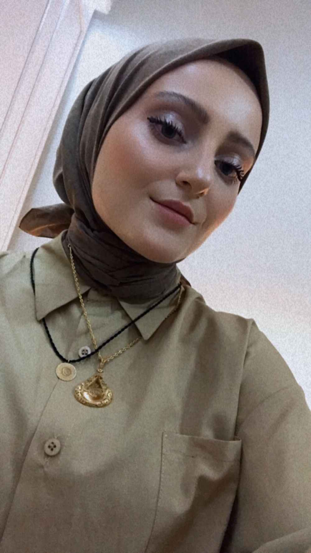 Lamelif Keten Eşarp Fındık Kabuğu