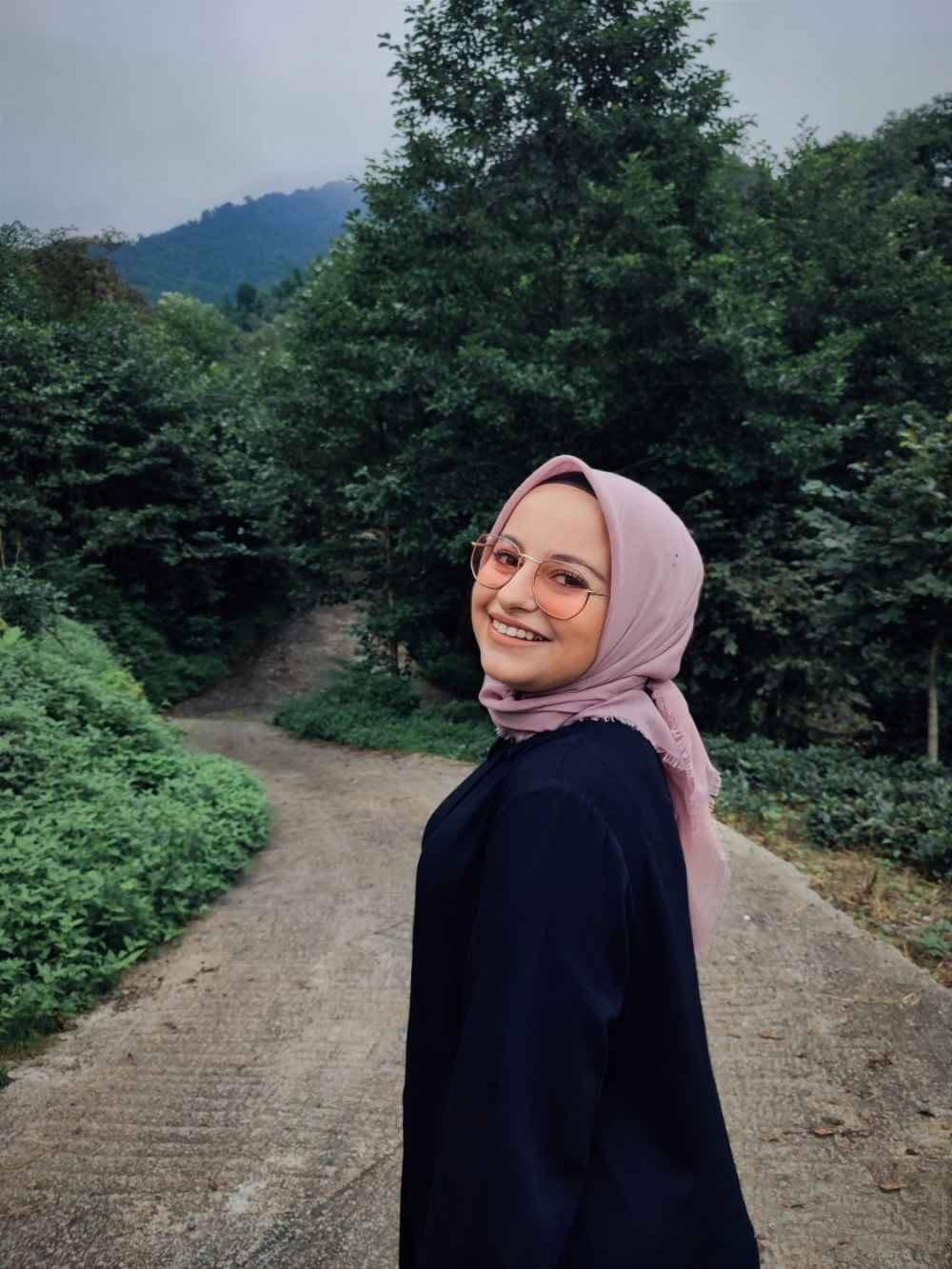 Lamelif Düz Flamlı Eşarp Pudra