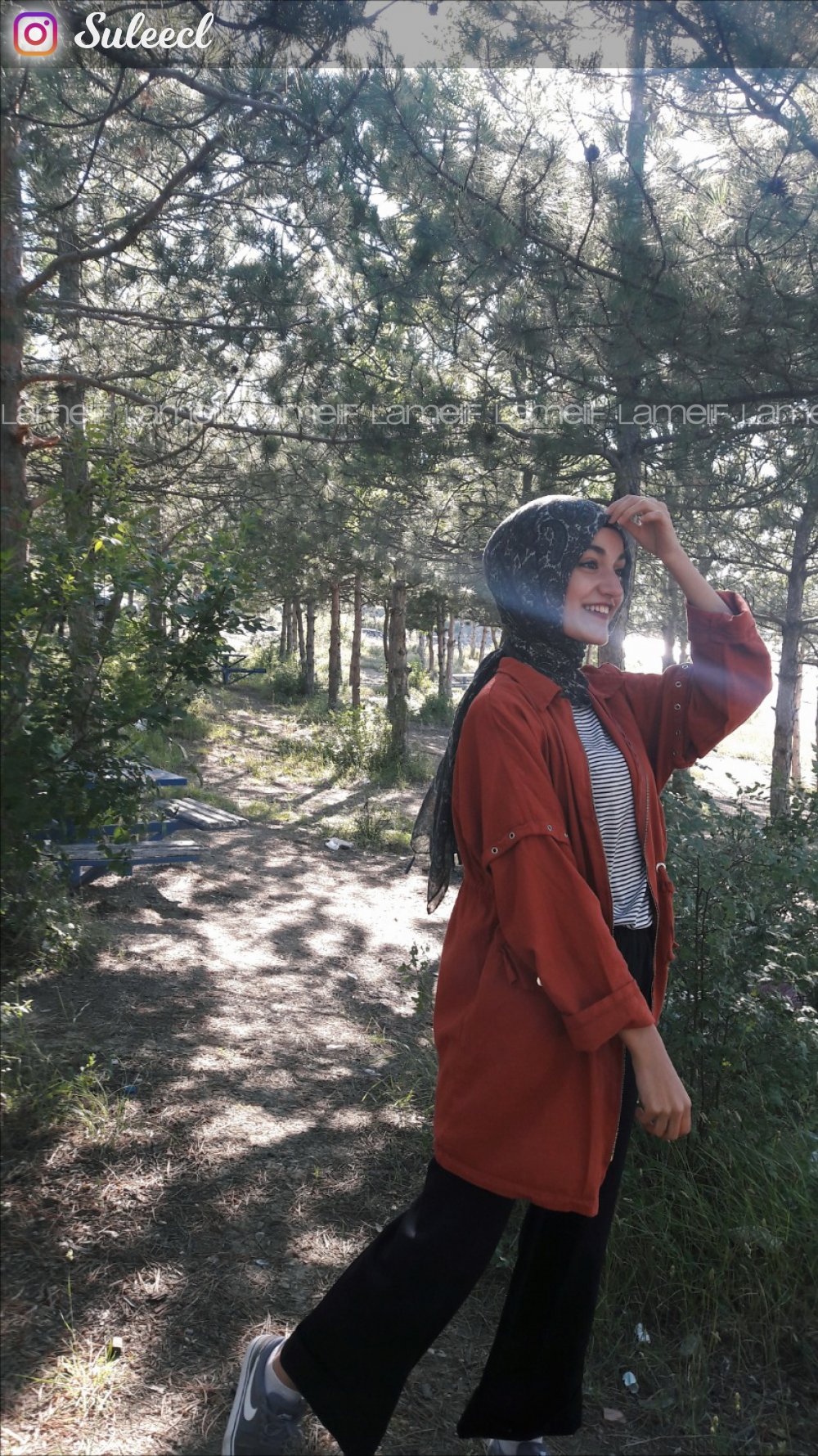 Modalamelif Bağcıklı Kuş Gözü Love Ceket Kiremit