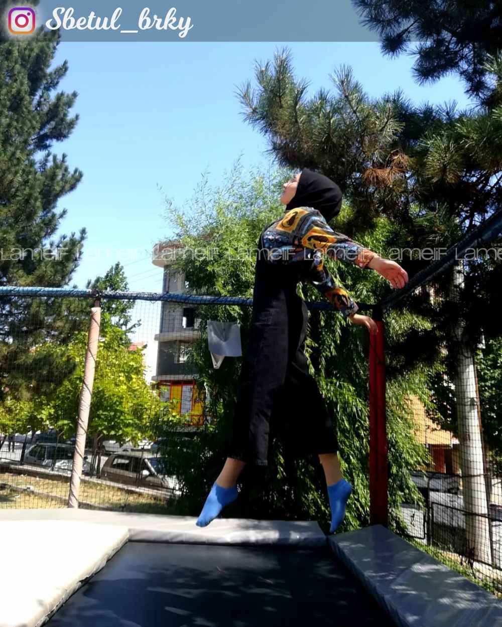 Lamelif Askılı Kot Tulum Siyah