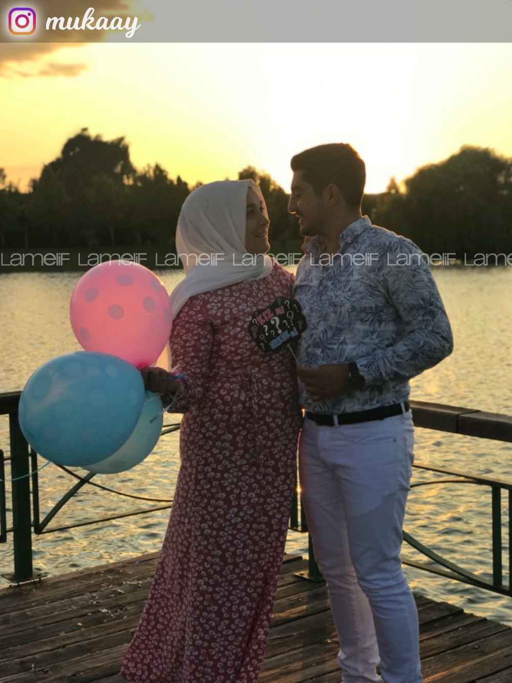 Modalamelif Orkide Desen Efil Elbise Pudra