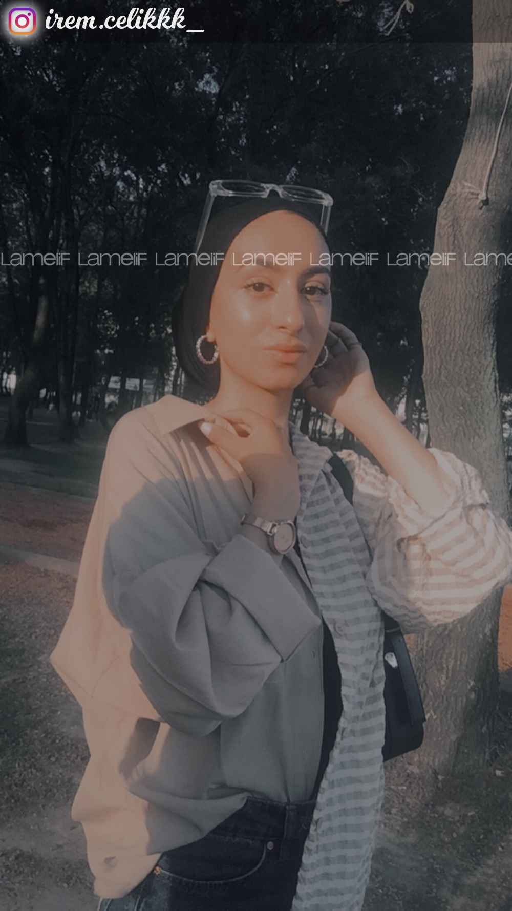 tikare Garnili Krinkıl Gömlek Sütlü Kahve