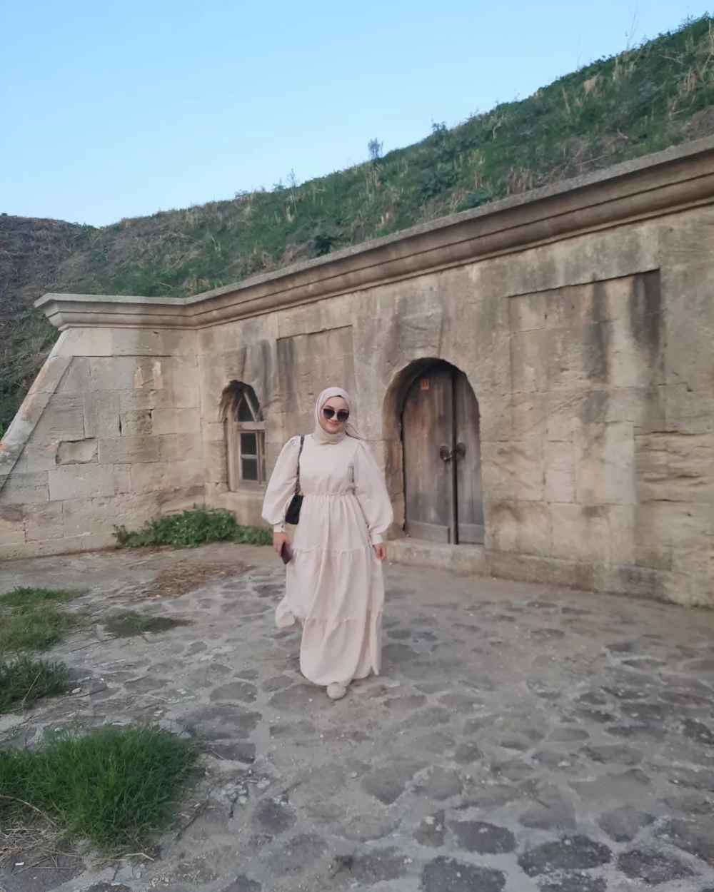 Modalamelif Balon Kol Çizgi Desenli  Sütlü Kahve