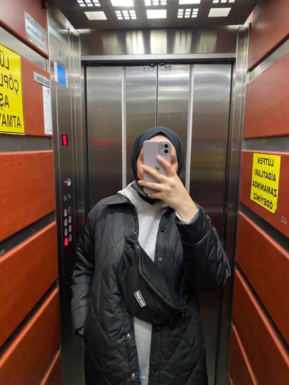 Modalamelif Önü Çıtçıt Düğmeli Mont Siyah