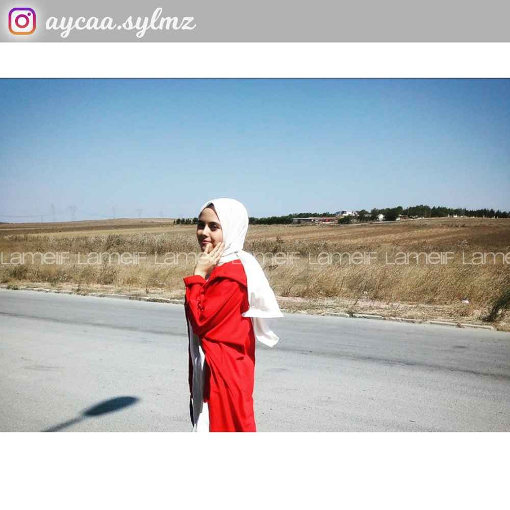 Modalamelif Kapşonlu Uzun Spor Kap Kırmızı